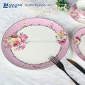 Оптовая розовая роза столовая посуда из костей фарфора посуда красивая цветок керамическая посуда